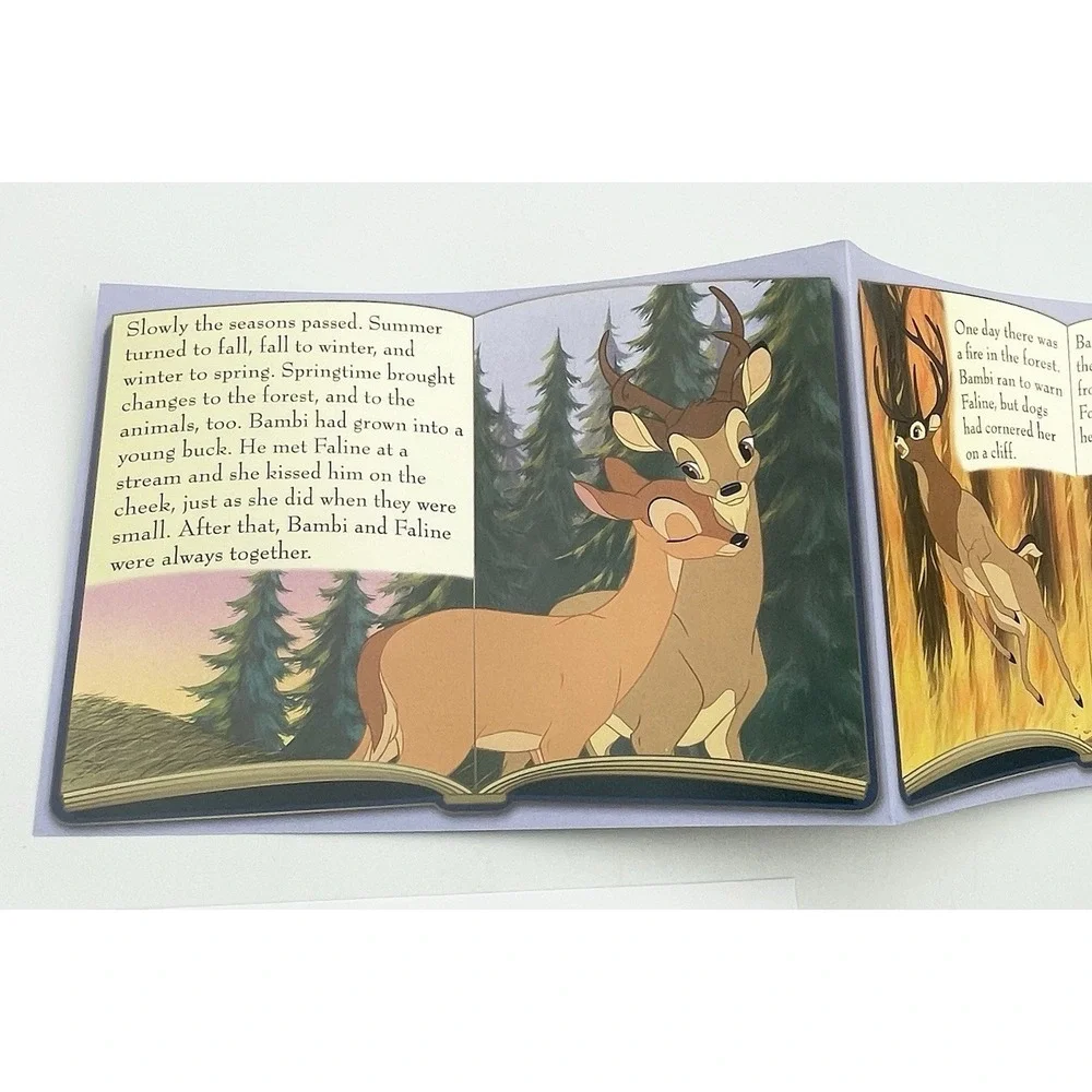 Disney Bambi Thumper Pop-Up Fold Out Story Greeting Card 2007 New‎ Seasons 5 X 7
